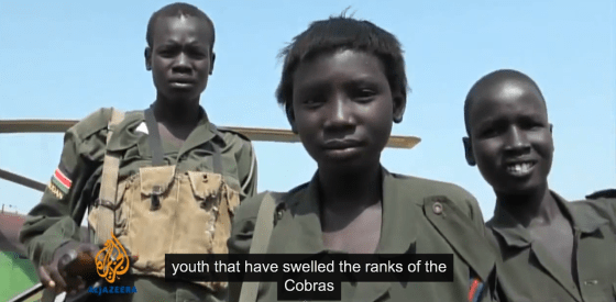 Members of Cobra squad who fought for the liberation of Pibor(Photo: Aljazeer)