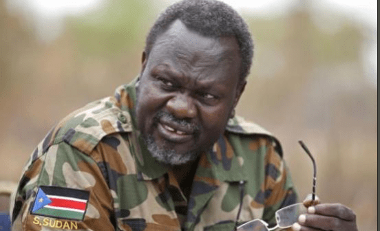 Lt. Gen, Dr. Riek Machar Teny, the first vice president of South Sudan and the current leader of SPLMA/M-IO in a rebel control area (Photo: supplied)