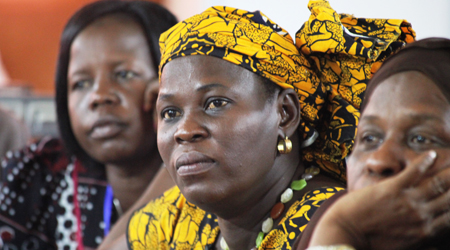 Members of Southern Sudan Women’s Constitutional Coalition (SSWCC) calling for an inclusive constitution in July 2011