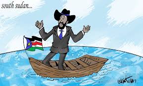 Salva Kiir, the South Sudanese president finds himself in an empty boats as his political allies are deserting him(Photo credits: Kulan)