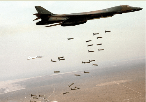 At the invitation of the South Sudan's Salva Kiir, Uganda has been accused of using the internationally banned clusters bombs on the civilians. Nuer populations have been killed at the training centers and at the UN base in Bor and other killed in Juba(Photo credites: U.S. Air Force)