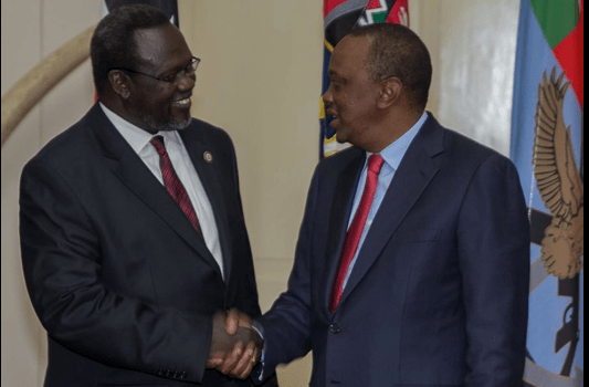 Dr. Riek Machar Teny's Briefing on his arrival in Kenya at an invitation of president Uhuru Kenyatta(Photo: State House)