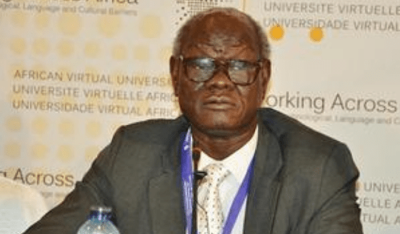 Professor Peter Adwok Nyaba, the former Minister of Higher Education and Scientific Reseach, and the SPLM's Chairman of Operation(photo: AVU)