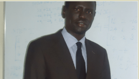 Bona Kueth Machar, Nuer Student Union chairperson in Kenya(photo: Bona)