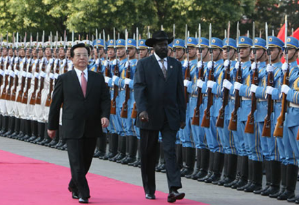 Salva Kiir in China in 2012 on a trip to borrow loans from the Chinese government. China declined but referred Salva Kiir to a private company that was kicked out of Juba in January 2012(Photo: supllied)