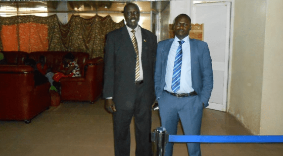James Kok Ruea and Gordon Buay Malek traveling to Washington(Photo: Buay)