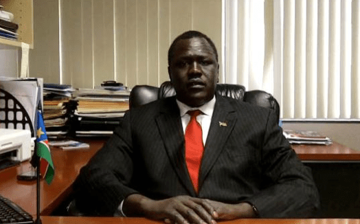 Ezekiel Lol Gatkuoth, the former South Sudan Ambassador to Washington, Former Detainee and the current deputy of national committee for external relations (Photo: Youtube|Nyamilepedia)
