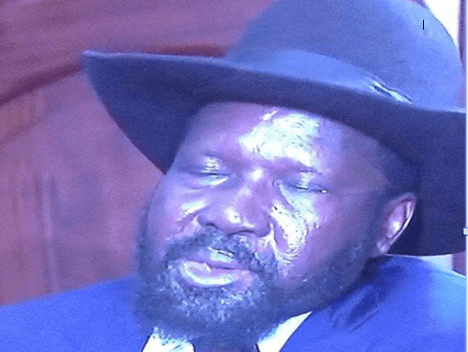 South Sudan president, Salva Kiir Mayardiit, in legislative assembly (photo: supplied)