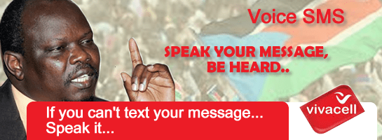 The billboard that was due to be unveiled on Pag’an Amum trial date (Photo: via Saakam)