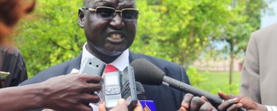 The former minister, James Khan Joak, who recently declared loyalty to Salva Kiir government(Photo: supplied)