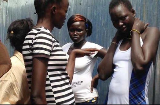 Teenage South Sudanese girls speaking-out in Juba, South Sudan(Photo: via Al jazeera)