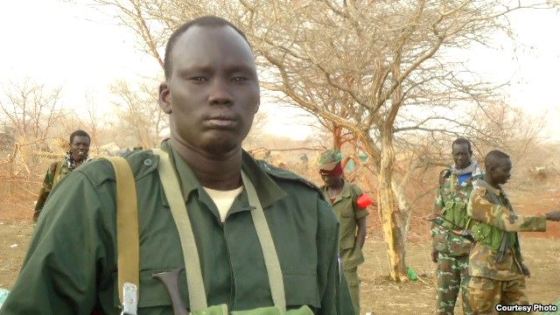 South Sudan rebel leader David Yau Yau at an undisclosed location in Jonglei state in the past(Photo: via VOA)