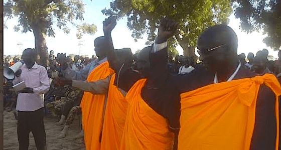 Peter Cheriay Changath, Peter Keah Jal, Michael thot Jany and David Gatluak Damai(Photo: Ruot George|Nyamilepedia)