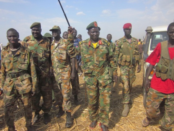 Gen. Siddam Chayot Manyang leading his forces in Upper Nile(Photo: Gaajaak/Nyamilepedia)