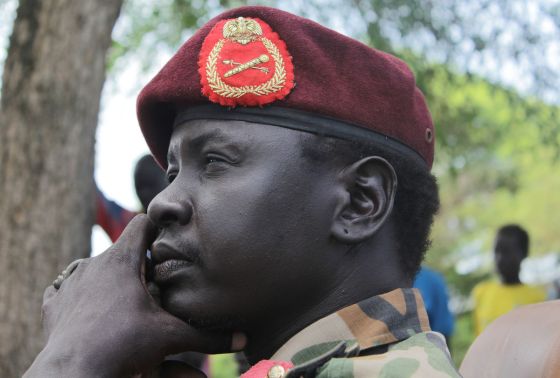 Photographer: Ilya Gridneff/Bloomberg Gabriel Duop Lam, The Military governor for SPLM/SPLA held teritories of Jonglei state (Photo: Ilya Gridneff/Bloomberg)