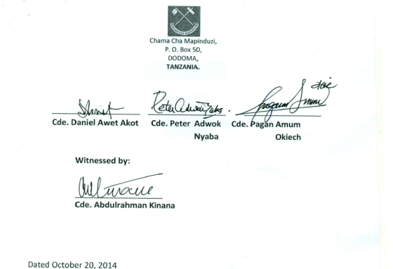 framework signatories