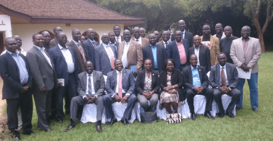 Dr. Riek Machar's SPLM-IO delegation, posting for a picture during consultation with Kenyan president in Nairobi Kenya(Photo: Nyamilepedia)