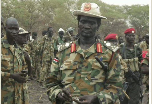 Gen. Makal Kuol Deng, one of the leading SPLA in Opposition Generals in Unity State(Photo: Nyamilepedia)