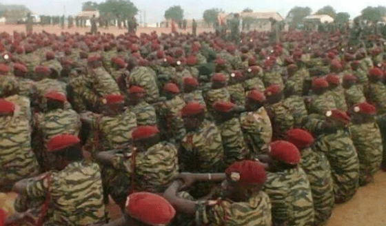 Mathiang Ayoor briefing after training, South Sudan(Photo: Supplied)