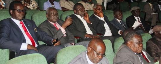 Equatorians MPs and Intellectuals debating federal system of governance in past (Photo: file/Nyamilepedia)