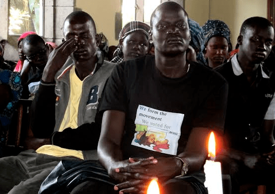 South Sudanese in Ethiopia mourns the beloved ones who died in 2013 Juba massacre(Photo: Nyamilepedia)