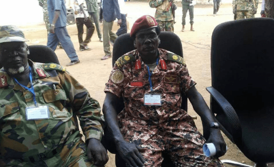 Maj. Gen. Peter Gatdet Yak and all other military generals, SPLM Elites, faith based group and SPLM/SPLA youth at Pagak Conference(Photo: Paul Tesloach/Nyamilepedia)