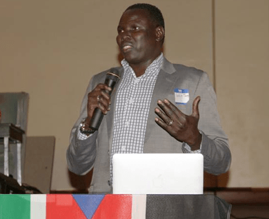 Hon  Reath Muoch Tang  Opening the Mini-Conference in Omaha Nebraska(Photo: Nyamilepedia) 