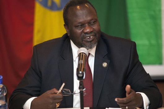 Dr. Riek Machar Teny Dhurgon leader of SPLM-IO [Photo supplies Ali Ngethi]