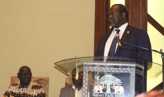 Dr. Riek Machar Teny, the former Vice President and the current chairman and C-in-C of SPLM/SPLA(Photo Credits: Deng Elijah/Nyamilepedia)