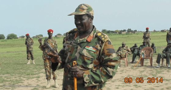 A field commander in Wadokona, Manyo County, South Sudan (Photo: Deng Gai Galuak/Nyamilepedia)