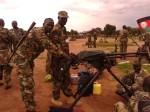 SPLA-IO checking the captured weapons in their camps in Upper Nile state