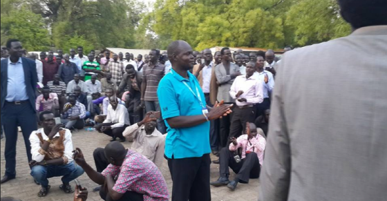 Former Ayod detainees celebrate with friends, family and relatives in Juba, South Sudan(Photo: Deng Makizz/Nyamilepedia)