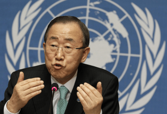 ban ki moon  urges AU commission of enquiry to release their report on South Sudan conflict(Photo: UN)