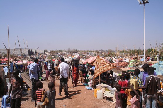 The internally displaced persons establishing camps under the protection of the United Nation(Photo: file)