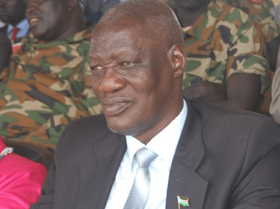 H.E. Kuel Aguer , Governor of North Bhar el-gazal, whose has been at odd with his former boss who dominate the army and the state government(Photo: file)