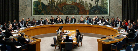 Members of the UN Security Council sitting around a round table.(Photo: UN)