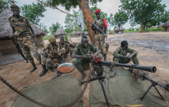 Members of South Sudan's SPLM/SPLA-IO fighting against Salva Kiir regime (Photo: Peter Biro/IRC.)