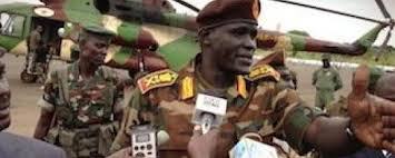 Maj.gen Johnson Olony at his return to Juba in June 2013(Photo: file)