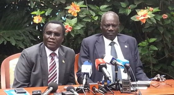 Government spokesman and the minister of information, Michael Makuei Lueth standing firmly against the western nations(Photo: File)