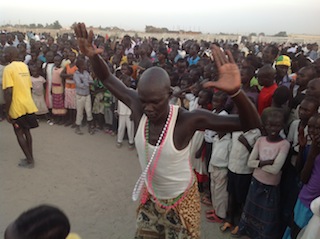 Nuer dancers from Unity state during Sunday's declarion of cultural activities in Bentiu Independent Stadium 10 November 2013 (Photo: file)