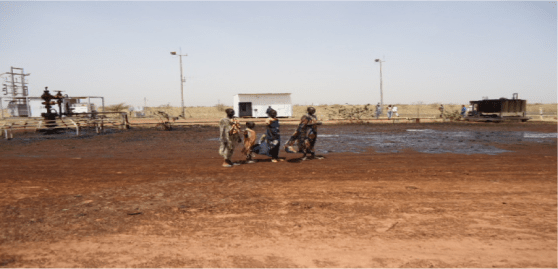 Local community who are getting water from nearby water sources which like combined with oil leaked and spill(Photo: supplied)