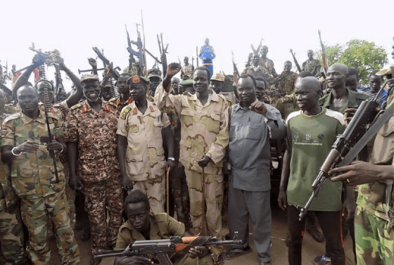 Members of South Sudanese- Australians are reported spotted fighting under Maj. Gen. Khamis Aldel-Latif, the former Director of South Sudan Radio and Television, currently fighting against injustice and bad governance in Unity State, South Sudan(Photo: supplied)
