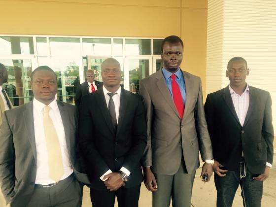 From right to left Angok Arthur, Bol Ring and Agel Ring Machar