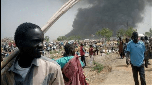 South Sudan's IDPs in Malakal following a SPLA backed violence in the ghost city(Photo: file)