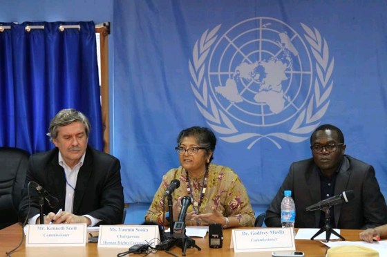 Ms. Yasmin Sooka, Chairperson of the Commission on Human Rights in South Sudan, (File/Supplied/Nyamilepedia)